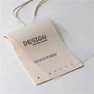 Hang tags voor kleding sjabloon