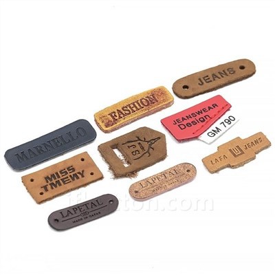 Lederen labels voor tassen