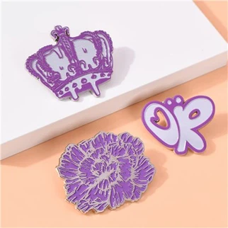 Zacht geëmailleerde pin-insignes