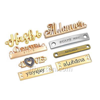 Metalen kledinglabels