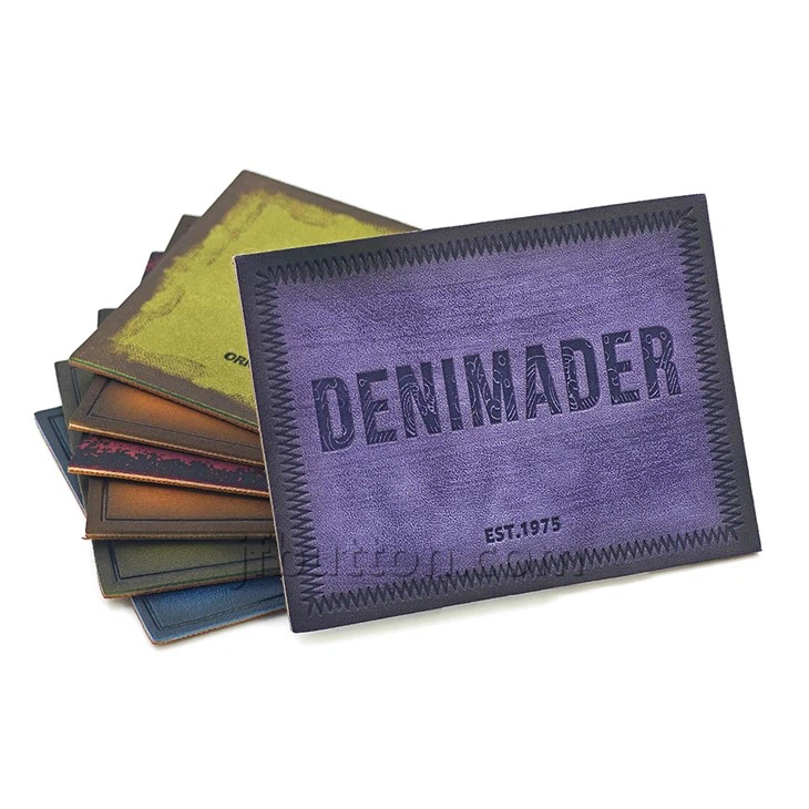 Faux Leather Garment Tags