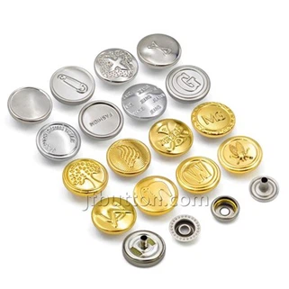 Gekleurde drukknopen om te naaien