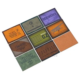 Faux lederen handgemaakte labels