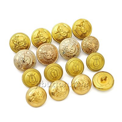 Gouden metalen schachtknoppen
