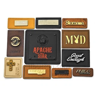 Lederen kledinglabels