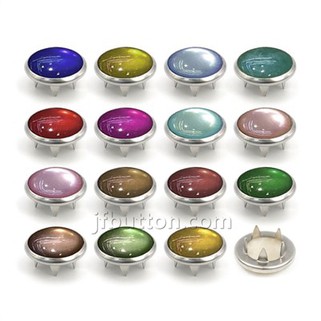 Metalen ring drukknop