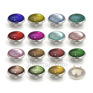 Metalen ring drukknop