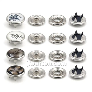 Metalen ringdrukknopen