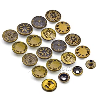 Metalen snaps voor kleding