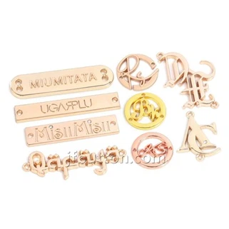 Metalen tags voor kleding