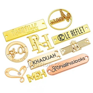 Metalen labels voor kleding