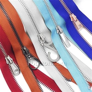 Metalen ritssluiting met ringtrekker