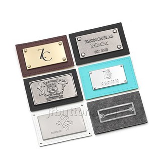 Gepersonaliseerde metalen leerlabels