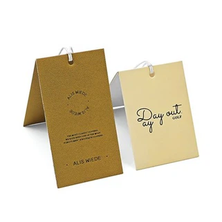 Gerecycleerde hanglabels voor kleding