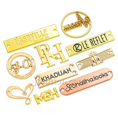 Ronde metalen tags met cijfers