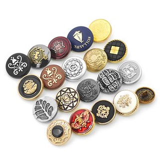Vintage messing militaire knoppen