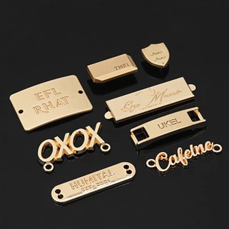 Aangepaste handtas metalen logoplaten