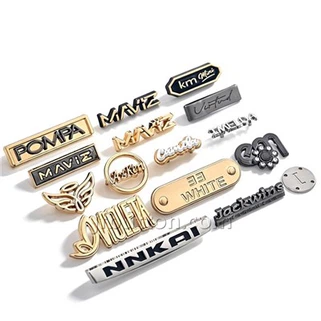 Gepersonaliseerde metalen labels