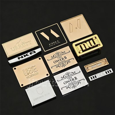 Klinknagel vaste metalen labels voor tas