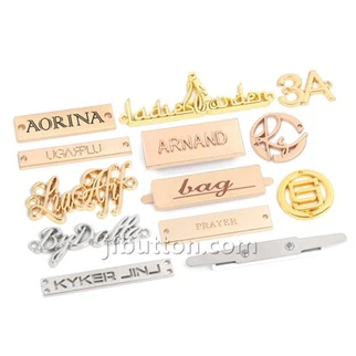 Metalen labels voor kleding