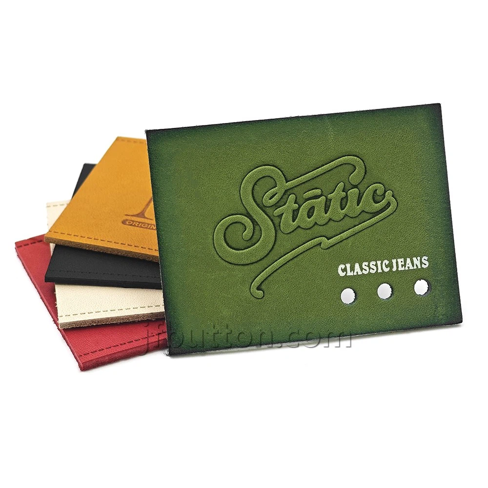 leather label