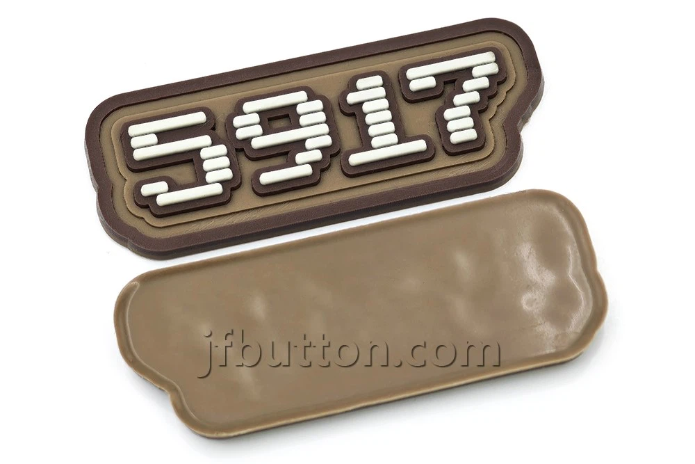 brown silicone label brown silicone label