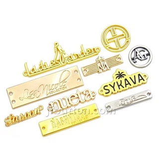 Kledinglabels met metalen label